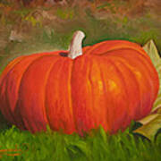 Pumpkin In Cad Orange Art Print
