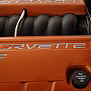 Pure American Racing - Corvette Engine The Ls-2 Art Print