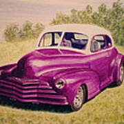 Purple Chevrolet Art Print