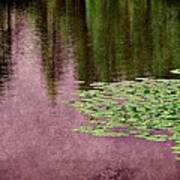 Purple Pond Reflections Art Print