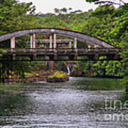 Puueo Bridge Hilo Hawaii By Diana Sainz Art Print