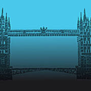 Qr Pointillism - Tower Bridge 2 Art Print