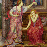 Queen Eleanor And Fair Rosamund Art Print