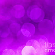 Radiant Orchid Bokeh Art Print