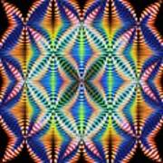 Rainbow Diamond Pattern Art Print