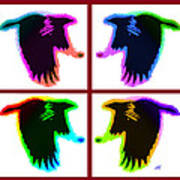 Rainbow Eagles Art Print