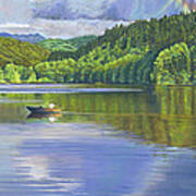 Lake Padden - View From The Alex Johnston Memorial Bench Art Print