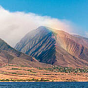 Rainbow Over Maui Mountains Art Print