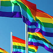 Rainbow Pride Flags Art Print