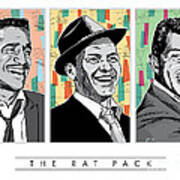 Rat Pack Pop Art Art Print