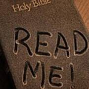 Read Me Bible Art Print