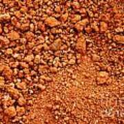 Red Earth Or Soil Background Art Print
