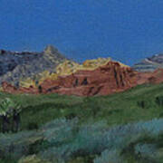 Red Rock Canyon Panorama Art Print