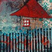 Red Roof House Art Print