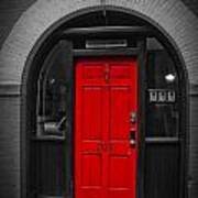 Behind The Red Door Art Print