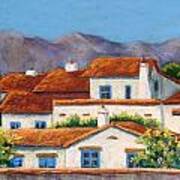 Red Tile Roofs Art Print