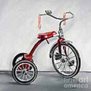 Red Tricycle 1 Art Print