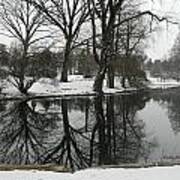 Reflection Pond Spring Grove Cemetery Art Print