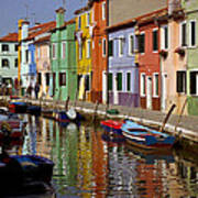 Reflections Of Burano Art Print