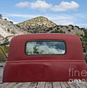 Reflections On A Red Truck Art Print