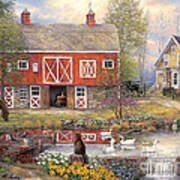 Reflections On Country Living Art Print