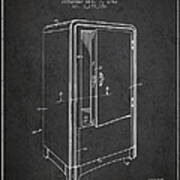 Refrigerator Patent From 1942 - Dark Art Print