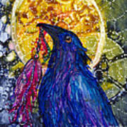 Reveling Raven Art Print