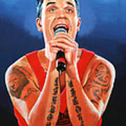 Robbie Williams Painting Art Print