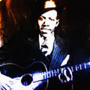 Robert Johnson - King Of The Blues Art Print