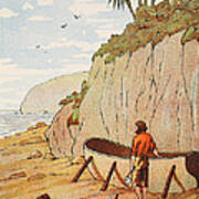 Robinson Crusoe's Canoe Art Print