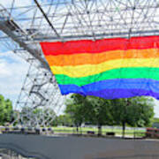 Rochester, New York, Gay Rainbow Flag Art Print