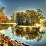 Rock River Fall Morning Art Print