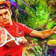 Roger Federer Art Print