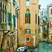 Romantic Venice Views From Gondola Art Print
