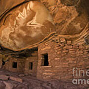 Roof Falling In Ruin Utah Art Print