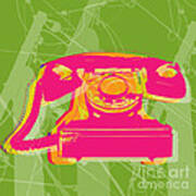 Rotary Phone Art Print