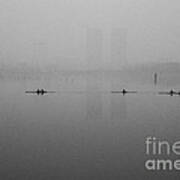 Rowers On The Lake Art Print