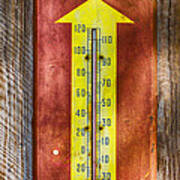 Royal Crown Barn Thermometer Art Print