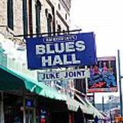 Rum Boogie Blues Hall Beale St Memphis Art Print