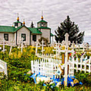 Russian Orthodox Church In Ninilchik Alaska Art Print