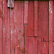 Rustic Red Barn Wall Ii Art Print