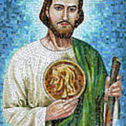 Saint Jude Mosaic Art Print