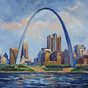 Saint Louis Skyline 2 Art Print