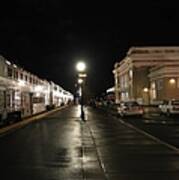 Salem Amtrak Depot At Night Art Print