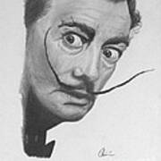 Salvador Dali Portrait Art Print