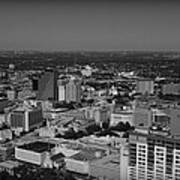 San Antonio - Bw Art Print