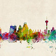 San Antonio Texas Skyline Art Print