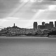 San Francisco Morning Rays Art Print