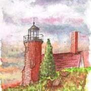 Sand Island Lighthouse - Wisconsin Art Print