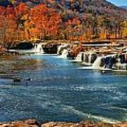 Sandstone Falls Panorama Art Print